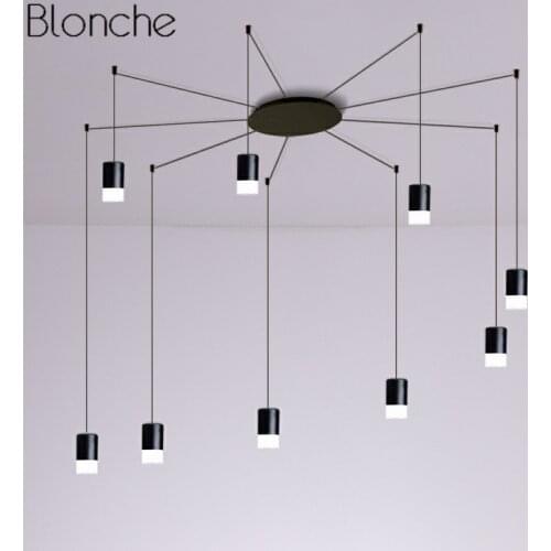 Modern LED Pendant Lamp Art DIY Hanging Lamp String Light for Living Dining Room Home Decor Simple Fixtures Suspension Luminaria