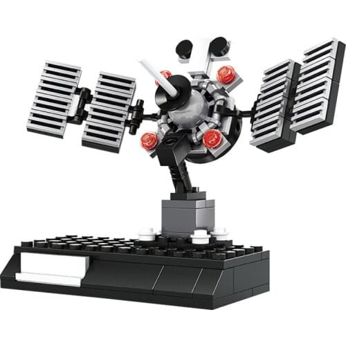 City Building Blocks Spaceship Series Lander Moon DIY Satellite Spaceship Techinc Educational 106pcs Creative Toys For Children