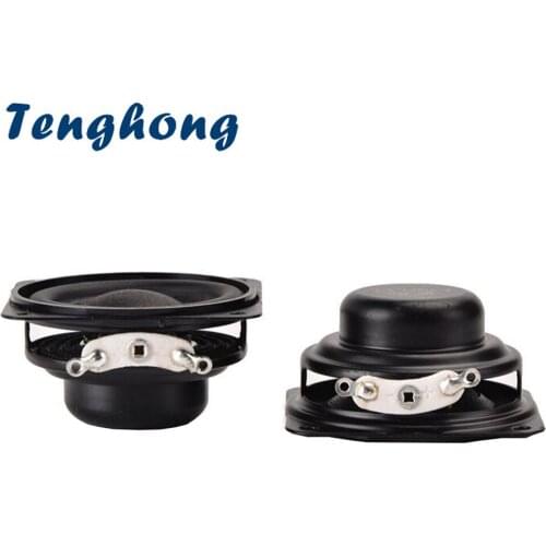 Tenghong 2pcs 4Ohm 3W 40MM Full Range Speakers 16 Core Portable Audio Speaker Bass Multimedia Loudspeaker For Home Theater DIY