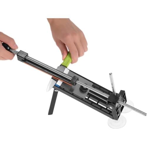 Fix-angle Sharpener Stable Sucker Disc Base Sharpener Professional Kitchen Knife Sharpener Fix-angle With 4 Sharpen Stone