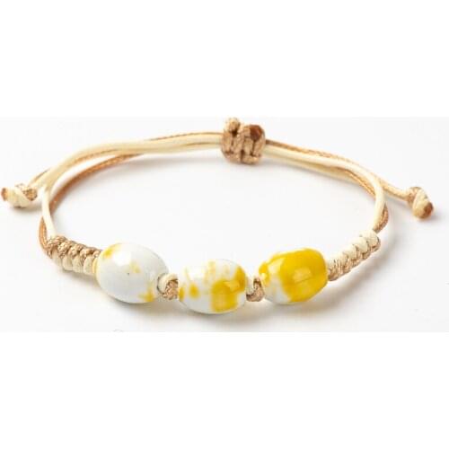 Unique Ceramic beads Bracelets Hand-made DIY bracelet for girls women wholesale #GY509