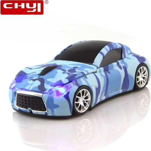 2.4Ghz Wireless Optical Mouse Sports Car Shaped Game Mice Kid Gifts 1600 DPI 3D Ergonomic Gaming Mouse For Laptop PC Portable