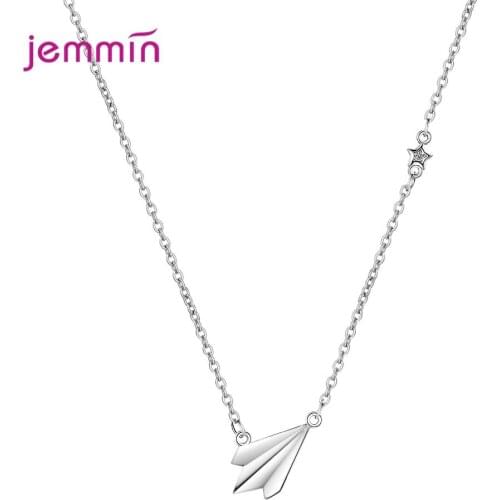 High Quality 925 Sterling Silver Pendant Necklaces Long Chain Necklace For Women Geometric Chokers Wedding Jewelry Gift