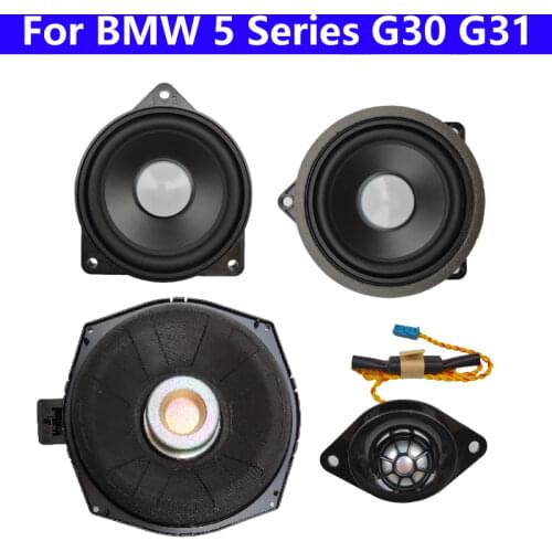 For BMW 5 Series G30 G31 Sound High Quality Center Console Head Treble Midrange Tweeter Speaker Horn Cover Audio Upgrade Kit