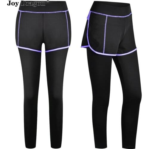 Women Casual Pants Fashion Quick Drying Nine Point Tight-fitting Leave Two Sweatpants Elastic Breathable Outdoor Running Pant
