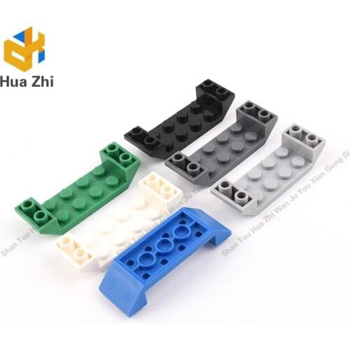 10PCS 22889 Slope Inverted 45° 6 x 2 Double with 2 x 4 CutoutBuilding Blocks Parts MOC DIY Education Build Toys
