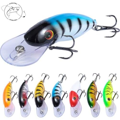 3D Eyes Wobbler 10pcs 10.5cm/13.5g Artificial Floating ABS Plastic Hard Bait 6# Bionic Bait With High Carbon Steel Three Hook