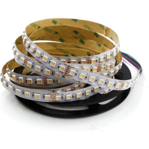 5M RGB+CCT Adjust led strip light 12V 24V 5in1 LED CW+RGB+WW flexible stripe SMD5050 60leds/m 96LEDS/M RGBCW CRI90 tape lamp