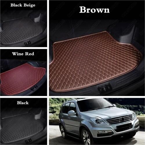 Car Boot Liners for SsangYong Rodius ActYon Kyron Rexton Chairman KorandoTivoli Cargo Trunk Liner Car Boot Protector Liner