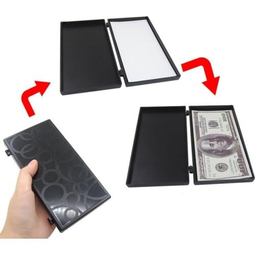 Money Switching Box Magic Tricks Comedy Close Up Magic Box For Money Bill Box Illusion Gimmick Appearing Magic Props Magicans