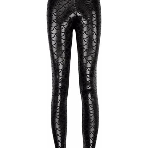 Mermaid Shiny Dotted Dragon Fish Scale Leggings Fashion Open Bright Color Pencil Pants Mermaid Scales Fish Dragon leggings