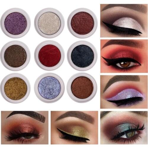Fashion Makeup 12 Colors Monochrome Potato Mashed Eyeshadow Glitter Shimmer Shining Lasting Matte Metallic Eye Shadow Cosmetic
