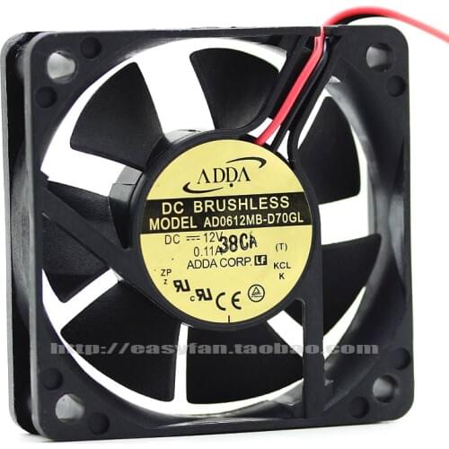 NEW ADDA AD0612MB-D70GL 6015 DC12V 0.11A 6CM cooling fan
