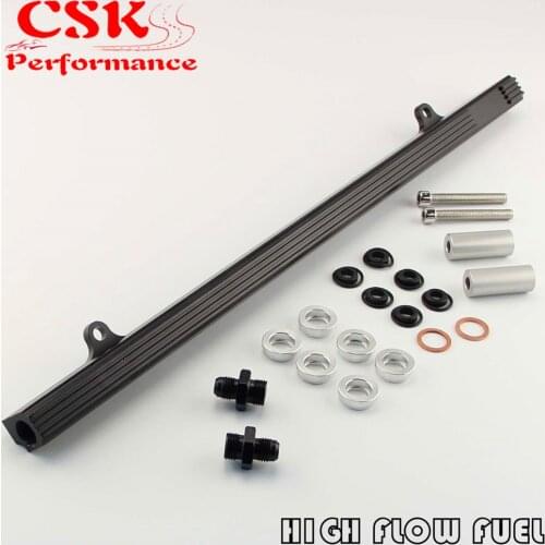 Upgrade Top Feed Fuel Injector Rail Fits For Nissan Skyline R32 R33 RB25DET GTS Black/Purple