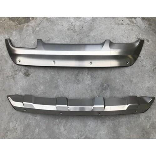 Stainless Steel CAR FRONT+REAR BUMPERS PROTECTOR GUARD SKID PLATE FIT FOR Hyundai Tucson 2015 2016 2017 2018