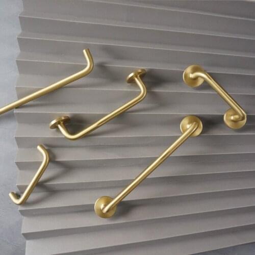 Gold Brass Furniture Door Pull Cabinet Drawer Handle Kitchen Cupboard Wardrobe Nordic Luxury Dresser Closet Hardware Knob Room