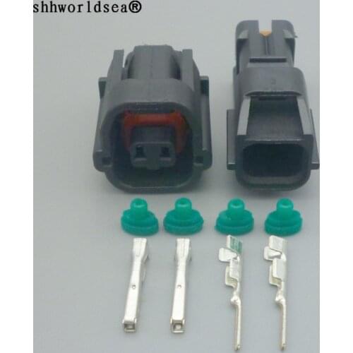 Shhworldsea 1.2mm 2pin Reversing Radar Probe Sensor Socket Plug male female for connector of 7182-8720-30