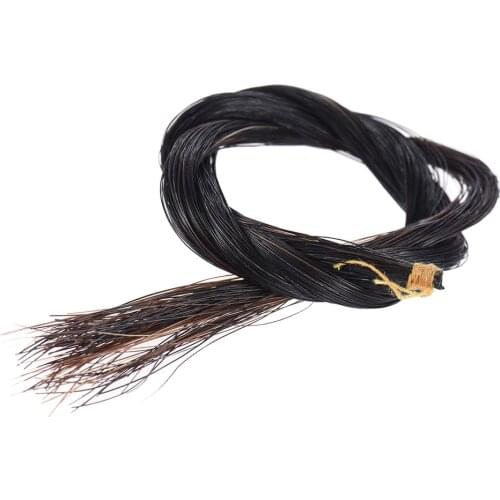 Violin Bow Hair Horsehair For Full Size 4/4 Violin Bow Natural Black