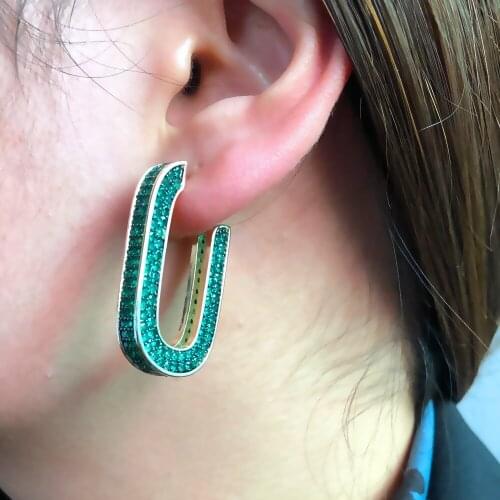 SORAMOORE Romantic Bridal Wedding Luxury Earrings Zircon Dubai Bridal Earring Bohemian Hot New High Quality 2021 5Colors