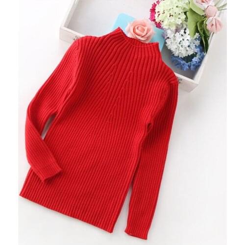 2020 Spring Autumn Winter Baby Toddler Children Clothes Girls Pullover Sweater Long Sleeve Solid Kids Knitted Sweaters Tops