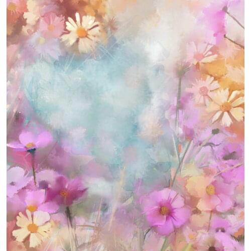 TR photography backdrops bokeh daisy flowers blur photo background newborn baby photocall lovely photo studio props backdrops