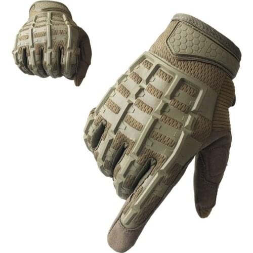 Outdoor Sport Gloves Full Finger Tactical Mens Military Gloves Bike Motorcycle Racing Cycling Gloves Anti-skid Protection Glove