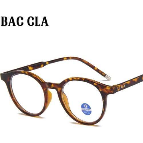 BAC CLA Vintage Round Glasses Frame Brand Vintage Ladies & Men Optical Transparent Flat Glasses Myopia Glasses Glasses Glasses