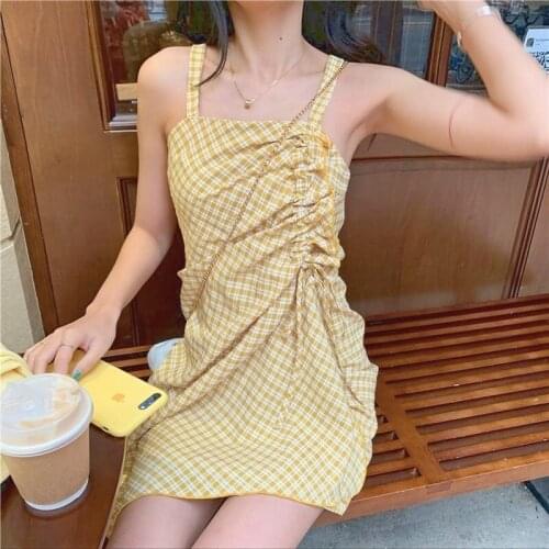 VOOCIEC Summer Dresses In A Cage