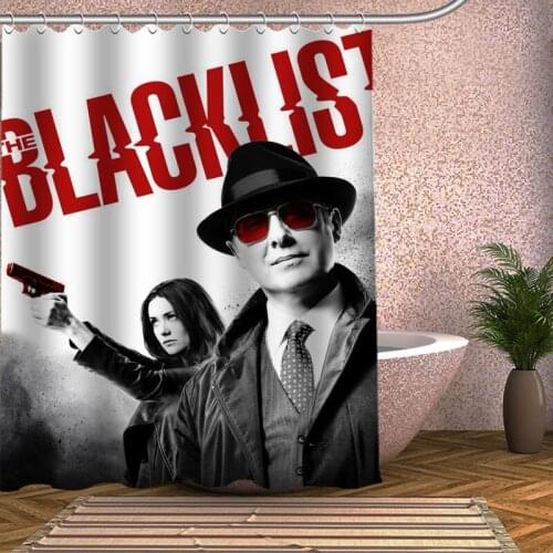 The Blacklist Season 4 Shower Curtain Eco-friendly Modern Fabric polyester Custom Bath Curtains Home Decor Curtains
