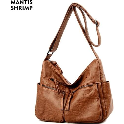 Women Bags Casual Bag for Women Handbag High Quality Multi-pocket Crossbody Bag Girls Messenger Bag Pu Leather Shoulder Bags