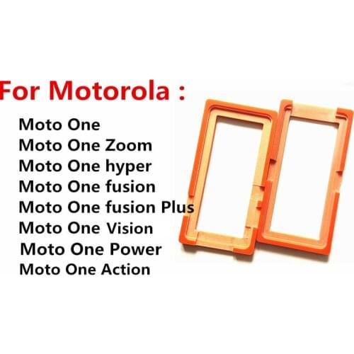1pcs Mold Holder LCD Outer Glass Lens Display Screen Glue Mould For Motorola Moto One Power Vision ZOOM Hyper / One Fusion Plus