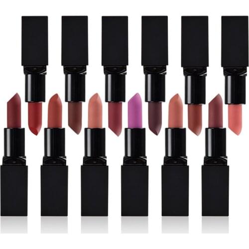 10 Piece Best Nude Matte Lipstick Vegan Long Lasting Lipstick Private Label Custom Logo Low MOQ
