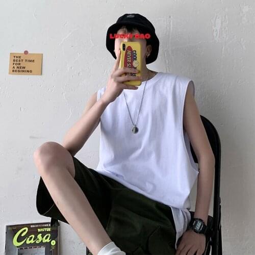 2021 Summer Casual Gyms Clothing Men Tank Top Men Undershirt Mens Vest Singlets Mens Sleeveless