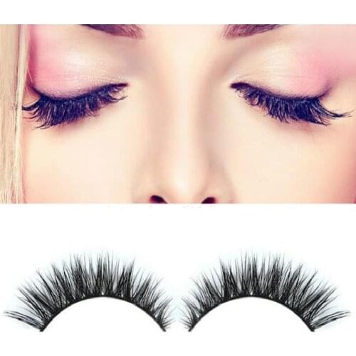 3D Natural Lashes Fashion Bushy Cross False Eyelashes Long Messy Makeup Fake Eye Lashes Extension Make Up Beauty Tools