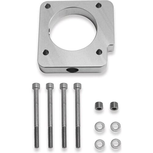 Throttle Body Spacer for Subaru WRX 2006-2014 STI 2004+ Impreza 2005-2014 Car Accessories (Silver)