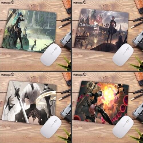 Mairuige 18x22 CM Speed Large Mouse Pad Mat Washable Gaming Big Mousepad Desk Cushion NieR Automata Keyboard Shop Gift Prize