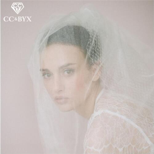 CC Bridal Long Veil Luxury Soft Yarn Bride Handmade Wedding Hair Accessories For Women Engagement Marry Fine Jewelry Gifts V017