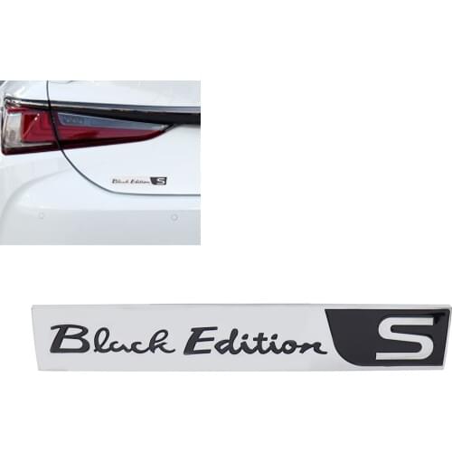 Black Edition S for LX470 LX570 Fender Side Trunk Emblem Badge Sticker
