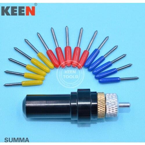 1Pcs Summa Blade Holder+15Pcs 30 45 60 Degree Summa Tungsten Cutting Plotter Blades Vinyl Cutter Knife