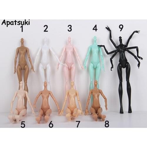 DIY Imitation Demon Monster Dolls Naked Body Without Head For Monster High Dolls DIY Fairytales Rotatable Joints Doll Bodies