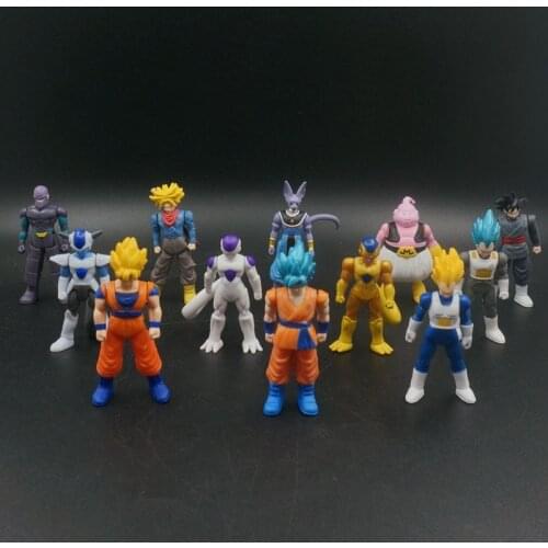 Bandai Genuine DRAGON BALL Super Saiyan Son Goku Vegeta IV Frost Frieza Trunks Beerus Majin Buu Hit Action Figure Model Toys