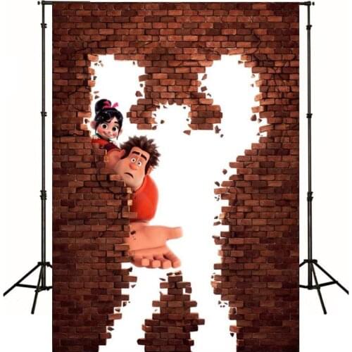 Cartoon Wreck Monster Photography Background Live Backdrop Kids Birthday Party Decoration Tapestry Photo Studio Wallpaper