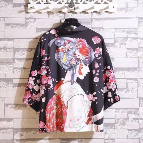 Kimonos Woman Man Japanese Kimono Cardigan Cosplay Shirt Blouse For Women Japanese Yukata Female Summer Beach Rash Guards