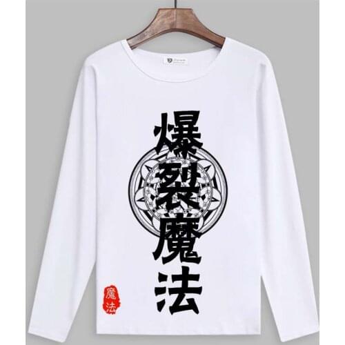 KonoSuba: Gods Blessing on this Wonderful World Cosplay T Shirt Spring Autumn Long Sleeves T-Shirt Casual Top Tee Costume