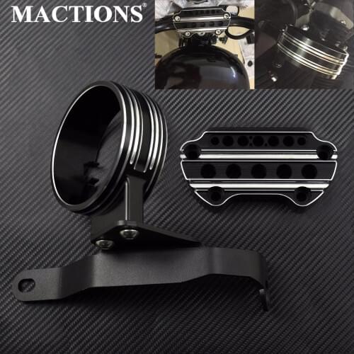 Motorcycle Instrument Bracket Speedometer Bracket Housing Side Mount Relocation Cover For Harley Sportster 883 XL 2004-2019 2020