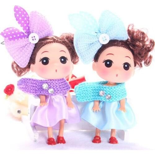12cm Brown Hair Confused Doll Wedding Dolls Pretend Toys Cake Decor Korean Doll Childrens Toys For Girls