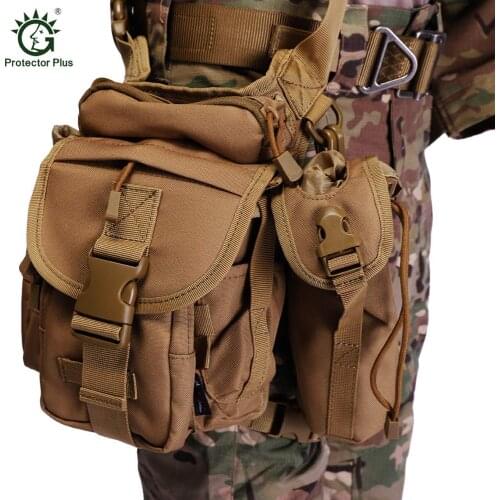 Multifunctional Military Tactical Drop Leg Bag Tool Fanny Thigh Pack Leg Rig Utility Pouch Outdoor Waist Bag
