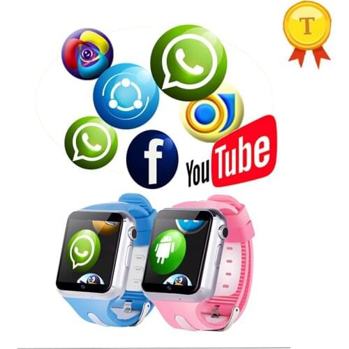 Fashion childrens 3g gps smart watch GPS real-time positioning SOS dial answer child safety smart watch support SIM tf card