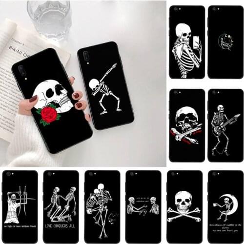 Grim Reaper horror Skull Printing Soft Phone Case Cover For Vivo Y91c Y17 Y51 Y67 Y55 Y7s Y81S Y19 V17 vivos5