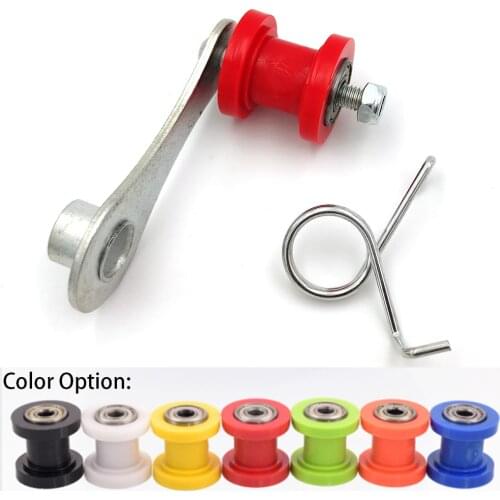 New Motorcycle Chain Adjuster Guide Roller Set For 420 428 520 530 Roller Tensioner with Metal Spring